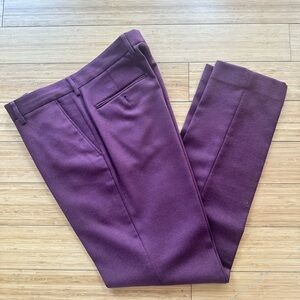 Men's burgundy dress pants